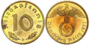 10 Pfennig Germania nazista (1933-1945)  