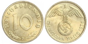 10 Pfennig Germania nazista (1933-1945)  