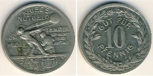 10 Pfennig 德国  