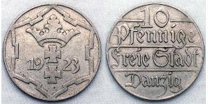 10 Pfennig 但澤自由市 (1920 - 1939) 銅/镍 