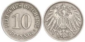 10 Pfennig 德国 銅/镍 