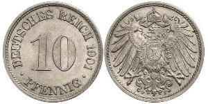10 Pfennig 德国 銅/镍 