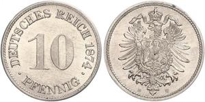 10 Pfennig 德国 銅/镍 