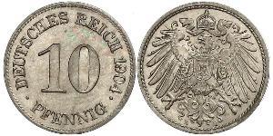 10 Pfennig 德国 銅/镍 