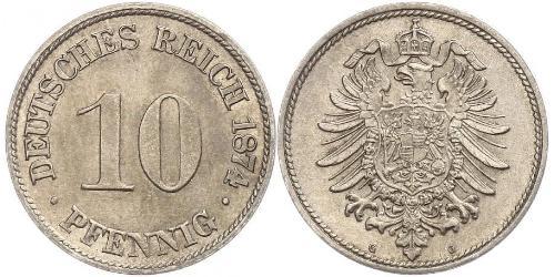 10 Pfennig 德国 銅/镍 