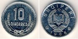 10 Qindarka Albania Aluminio 