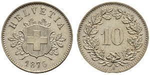 10 Rappen Svizzera Argento 