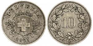 10 Rappen Svizzera Argento 