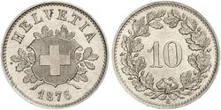 10 Rappen Schweiz Silber 