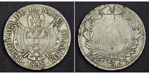 10 Real République de Nouvelle-Grenade (1831–1858) Argent 