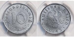 10 Reichpfennig Troisième Reich (1933-1945) Zinc 