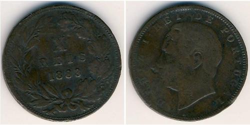 10 Reis Reino de Portugal (1139-1910) Bronce 