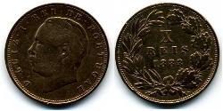 10 Reis Kingdom of Portugal (1139-1910) Bronze 