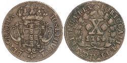 10 Reis Kingdom of Portugal (1139-1910) Copper Joseph I of Portugal (1714-1777)