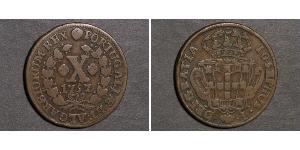 10 Reis Kingdom of Portugal (1139-1910) Copper Joseph I of Portugal (1714-1777)