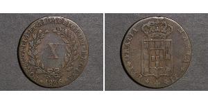 10 Reis Kingdom of Portugal (1139-1910) Copper Maria II of Portugal (1819-1853)