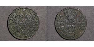10 Reis Kingdom of Portugal (1139-1910) Kupfer Johann VI. von Portugal  (1767-1826) / Maria I. von Portugal (1734-1816)