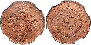 10 Reis 葡萄牙王國 (1139 - 1910) / 亚速尔群岛 銅 