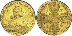 10 Rouble Empire russe (1720-1917) Or Catherine II (1729-1796)