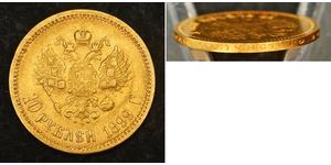 10 Rouble Empire russe (1720-1917) Or Nicolas II (1868-1918)