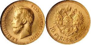 10 Rouble Empire russe (1720-1917) Or Nicolas II (1868-1918)