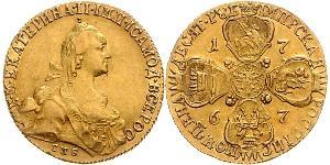 10 Rouble Empire russe (1720-1917) Or Catherine II (1729-1796)