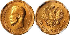 10 Rubel Russisches Reich (1720-1917) Gold Nikolaus II (1868-1918)