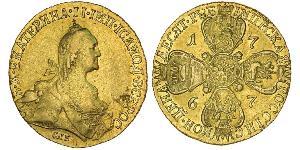 10 Rublo Impero russo (1720-1917) Oro Caterina II (1729-1796)