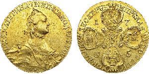 10 Rublo Impero russo (1720-1917) Oro Caterina II (1729-1796)