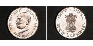 10 Rupee Indien Silber 