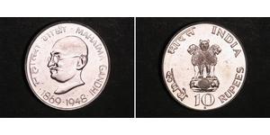 10 Rupee Indien Silber 
