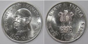 10 Rupee Indien Silber 