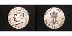 10 Rupee Indien Silber 