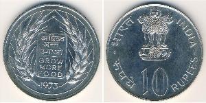 10 Rupee Indien (1950 - ) Silber 