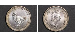 10 Rupee Mauricio (1968 - )  Isabel II (1926-2022)