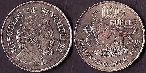 10 Rupee Seychellen  