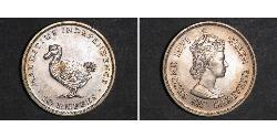 10 Rupee 毛里求斯 (1968 - )  伊丽莎白二世 (1926-2022)