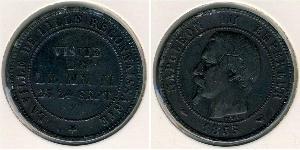 10 Sent Second Empire (1852-1870) Bronze Napoleon III (1808-1873)