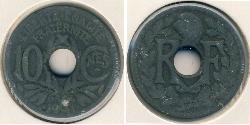 10 Sent Vichy France (1940-1944) Stahl 