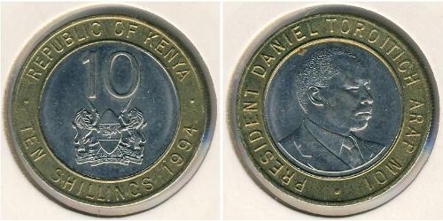 10 Shilling Kenia (1963 - ) Bimetall 
