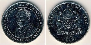 10 Shilling Tanzanie (1964 - ) Cuivre/Nickel 