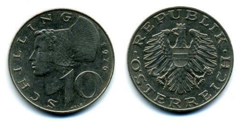 10 Shilling Republic of Austria (1955 - ) Níquel/Cobre 