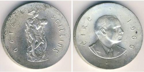 10 Shilling Irlanda (1922 - ) Plata 