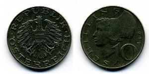 10 Shilling Republic of Austria (1955 - ) Rame/Nichel 