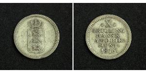 10 Skilling Danemark Argent Frédéric VI de Danemark (1768 -1839)