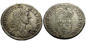 10 Sol Reino de Francia (843-1791) Plata Luis XIV de Francia (1638-1715)