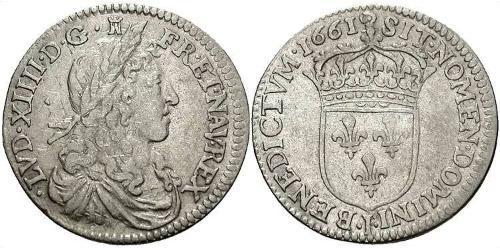 10 Sol Kingdom of France (843-1791) Silver Louis XIV (1638-1715)
