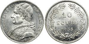 10 Soldo Estados Pontificios (752-1870) Plata Gregorio XVI