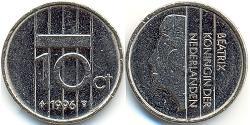 10 Stiver Regno dei Paesi Bassi (1815 - )  