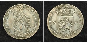 10 Stuiver 荷兰 銀 